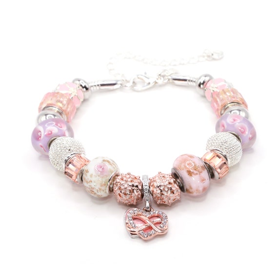 European Charm Bracelet - Open Heart (#1024)