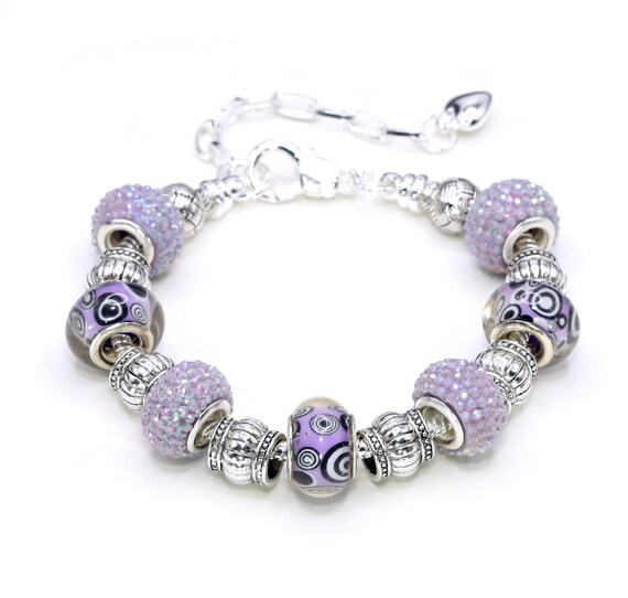 European Charm Bracelet - Mauve Madness (#1161)