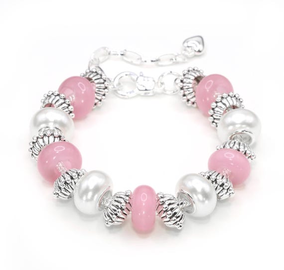 European Charm Bracelet - Kissed by a Rose (#1160)