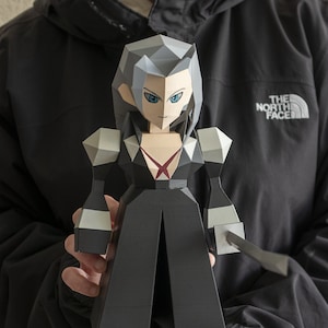 Sephiroth FFVII low poly figure 28 cm | Final Fantasy VII lovers