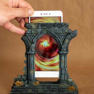 Calling Portal &quot;Ruined Archway&quot; Immersive D&D phone Insert / Tabletop wargames