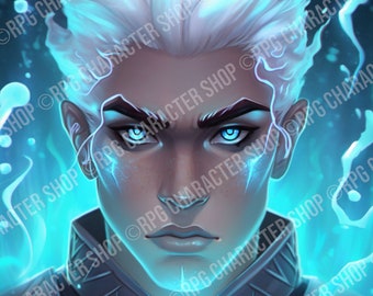 Male Elemental Sorcerer | Character Portrait