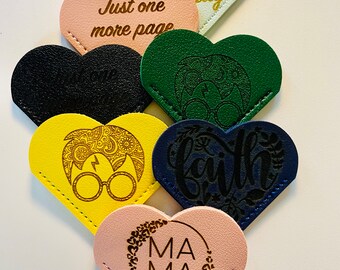 Heart bookmarks (customizable!)
