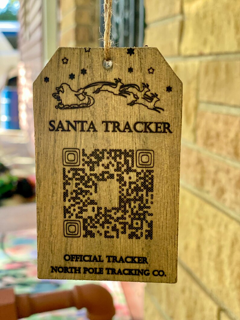 Santa Tracker With QR Code - Etsy