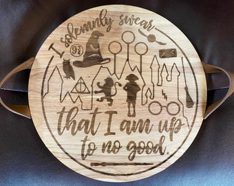 Custom, personalized round serving tray!