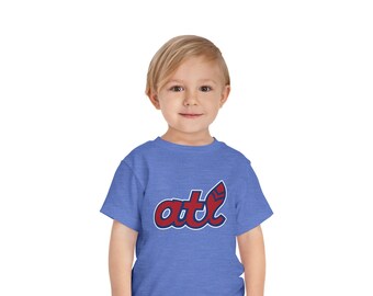 TODDLER SIZES | Retro ATL Feather Shirt | Fan of Atlanta Braves Toddler T-Shirt | Atlanta T-Shirt | Braves Shirt | Toddler Short Sleeve Tee