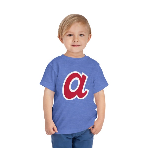 TODDLER SIZES | Lowercase a Shirt | Fan of Atlanta Braves Toddler T-Shirt | Atlanta T-Shirt | Braves Shirt | Toddler Short Sleeve Tee