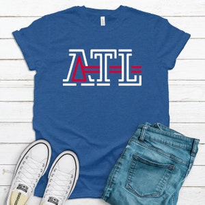 Atlanta Braves T-Shirt | Atlanta Braves Shirt | Atlanta T-Shirt | Braves Shirt | Heathered Colors | Unisex Short Sleeve Tee