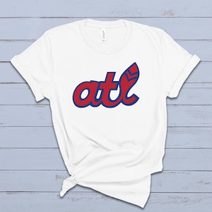 Atlanta Braves T-Shirt | Atlanta Braves Shirt | Retro Feather T-Shirt | White T-Shirt | Unisex Short Sleeve Tee