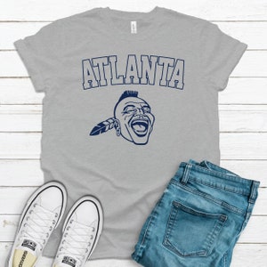 Atlanta Braves T-Shirt | Atlanta Braves Shirt | Chief Noc-A-Homa T-Shirt | Heathered Colors | Unisex Short Sleeve Tee