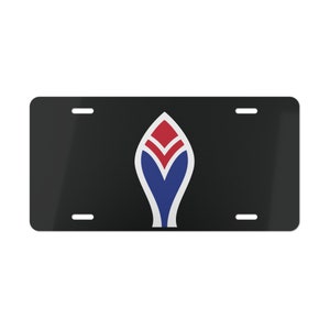 Retro Feather License Plate | Fan of Atlanta Baseball License Plate | Atlanta Braves License Plate | Vanity Plate