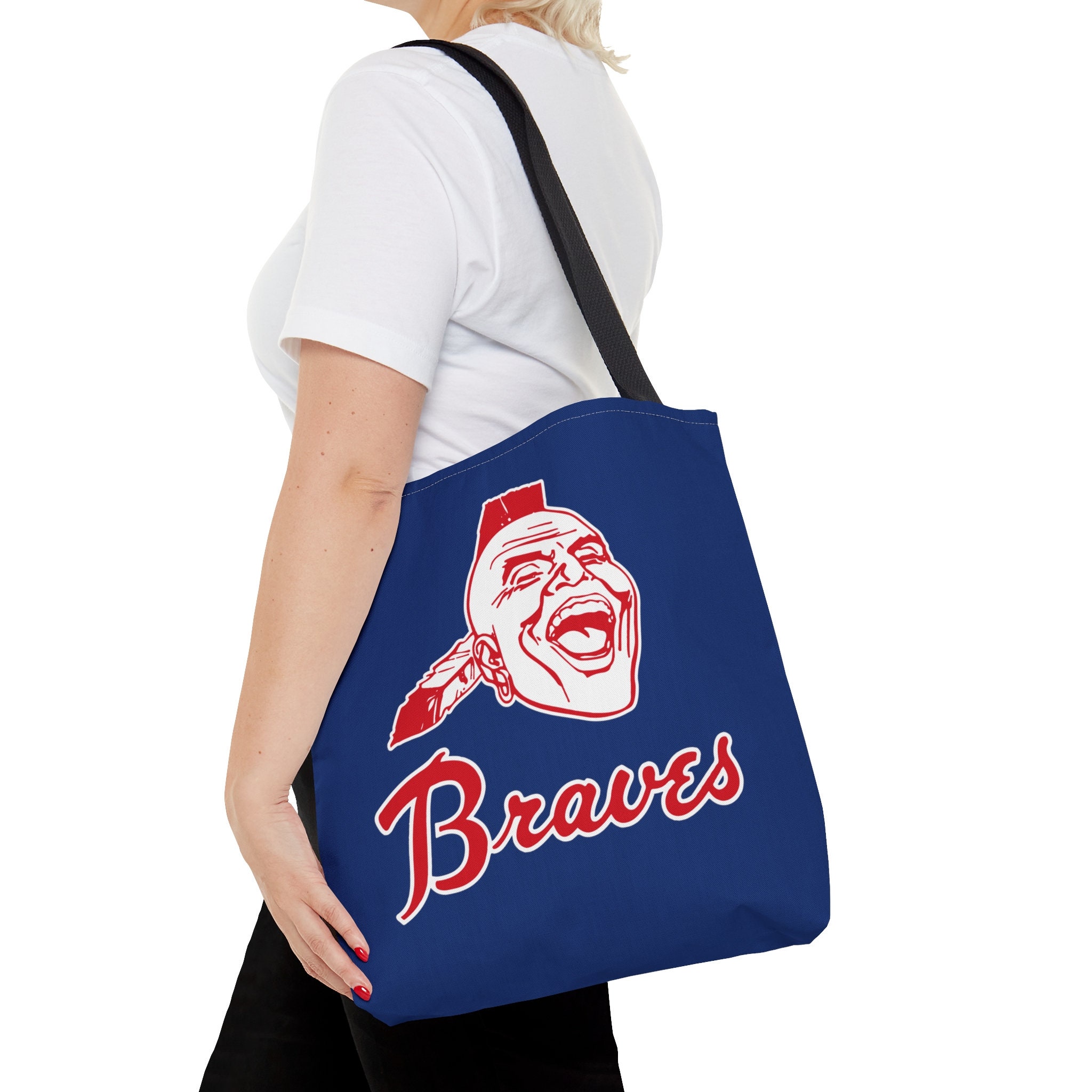 Retro Nocahoma Tote Bag Fan of Atlanta Braves Tote Bag Braves Bag