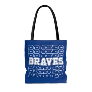 Braves Team Tote Bag | Braves Team Spirit Tote Bag | Braves Fan Bag | Braves Tote | Retro Atlanta Braves Tote Bag | Tote Bag