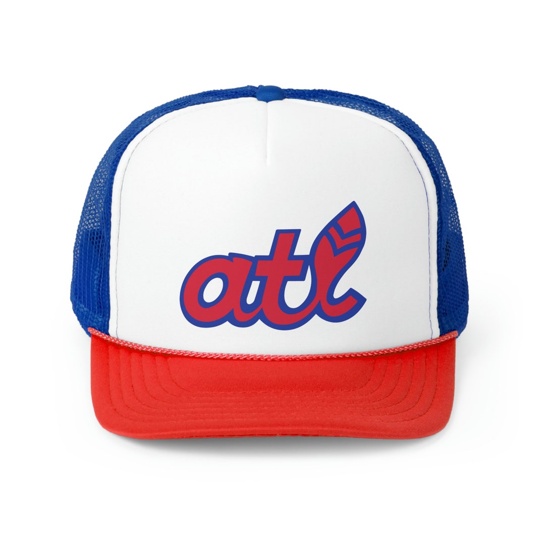 Atlanta Braves Trucker Hat | Atlanta Braves Retro Hat | Retro Feather Hat | Retro Feather 