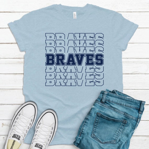 Braves Team Shirt Braves Team Spirit Shirt Braves Fan Shirt Braves School Shirt Retro Atlanta Braves Shirt Atlanta Shirt Etsy
