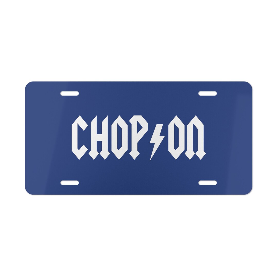 Chop on AC DC License Plate | Fan of Atlanta Baseball License Plate ...
