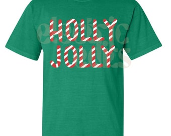 holly jolly christmas png, christmas png, holiday png, retro christmas, retro santa png, mug png, christmas shirt design, candy cane png