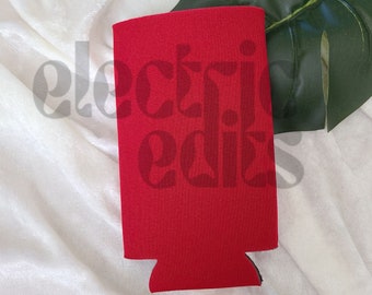 koozie mock up, slim can koozie mockup, flat lay mockup, branding mockup, website mockup