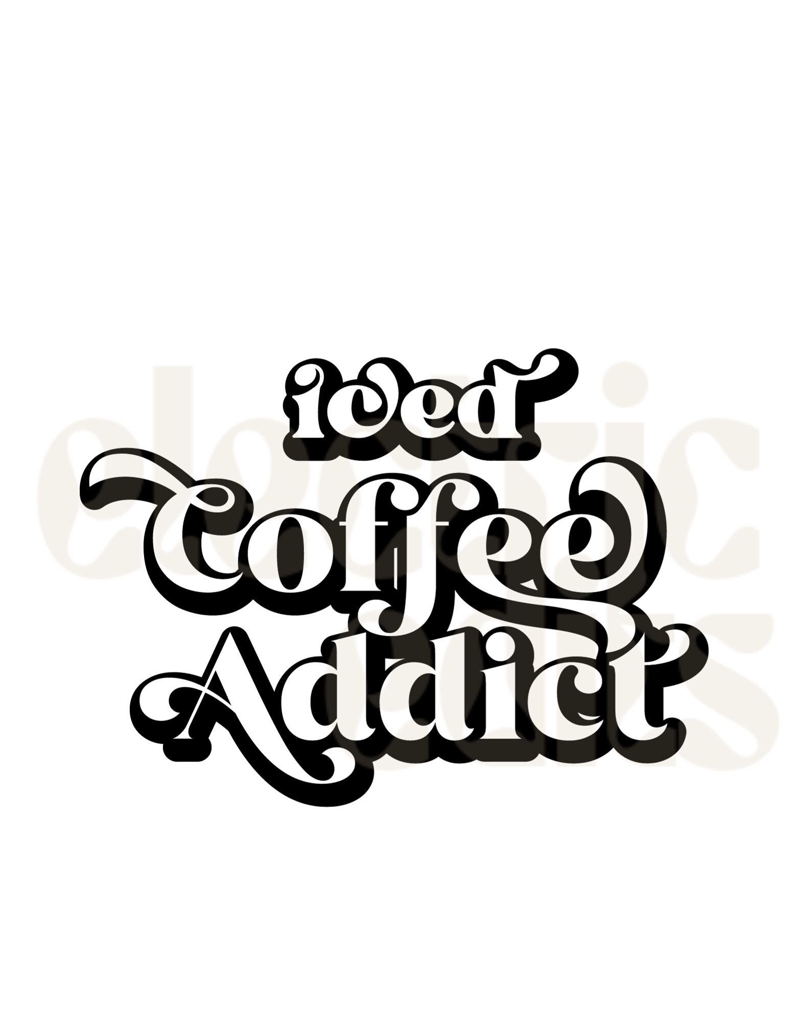 Iced Coffee Addict Png, Coffee Png, Retro Coffee Png, Tumbler Png, Mug