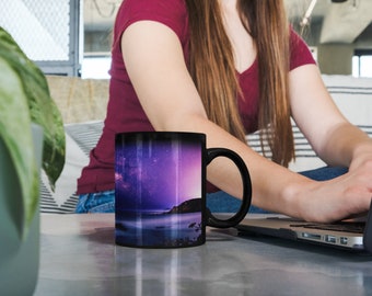 Milky Way Sunset Sky Color Morphing Mug, 11oz / Gift Mug Coffee Lovers, Mug Collection, Gifts, Art Mugs, Unique Mugs, Coworker gift