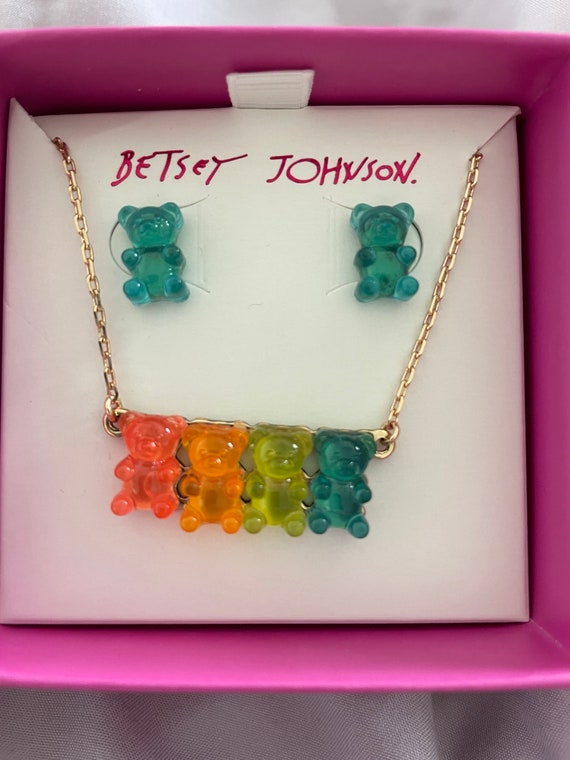 Betsey Johnson Punk N Spice Gummy Bear Pendant Necklace – Twin Treats