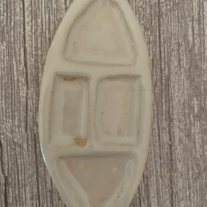 Handmade Ceramic Watercolor Palette: Small Travel Mixing Dish