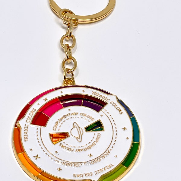 Introducing the Perfect accessory for Artists and Students: The Keychain Color Wheel!