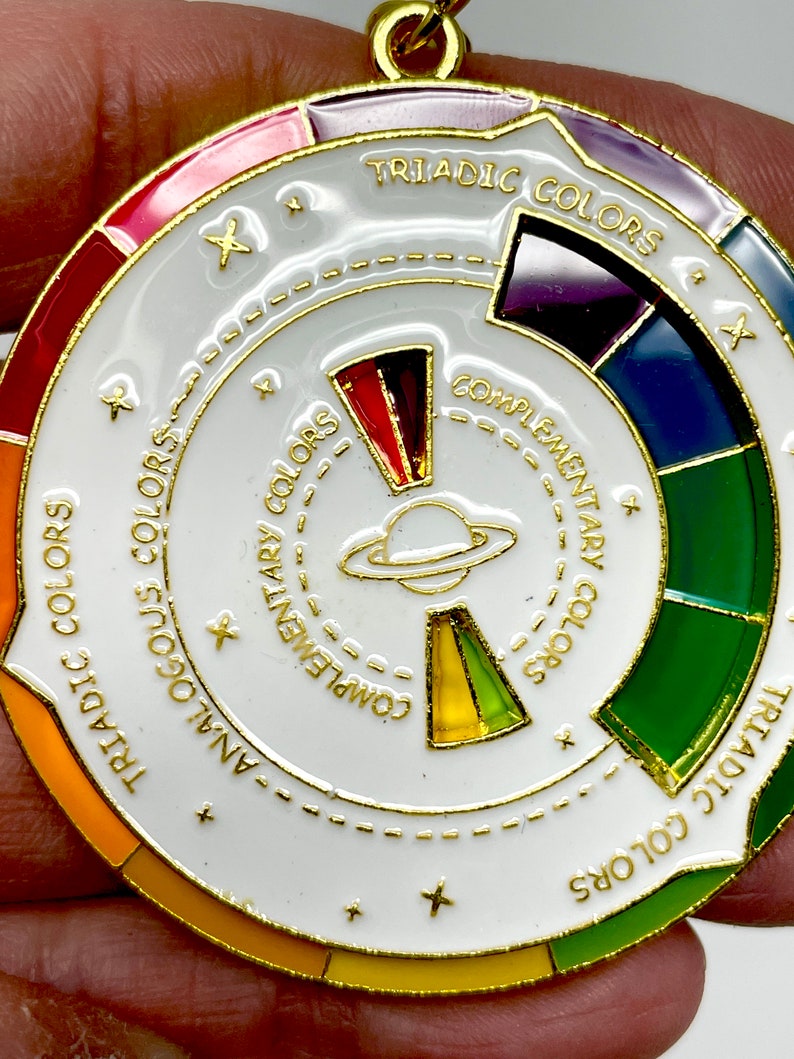 Color Wheel Keychain: Portable Artist Tool - Etsy