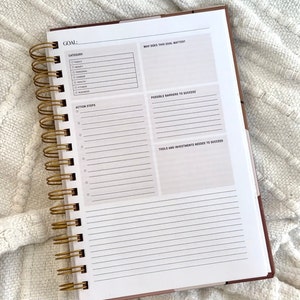 My Book of Big Plans NEW! Goal Setting Planner + Daily Agenda for Ambitious Women | Vision Planning | Habit Tracking | Monthly Reflections