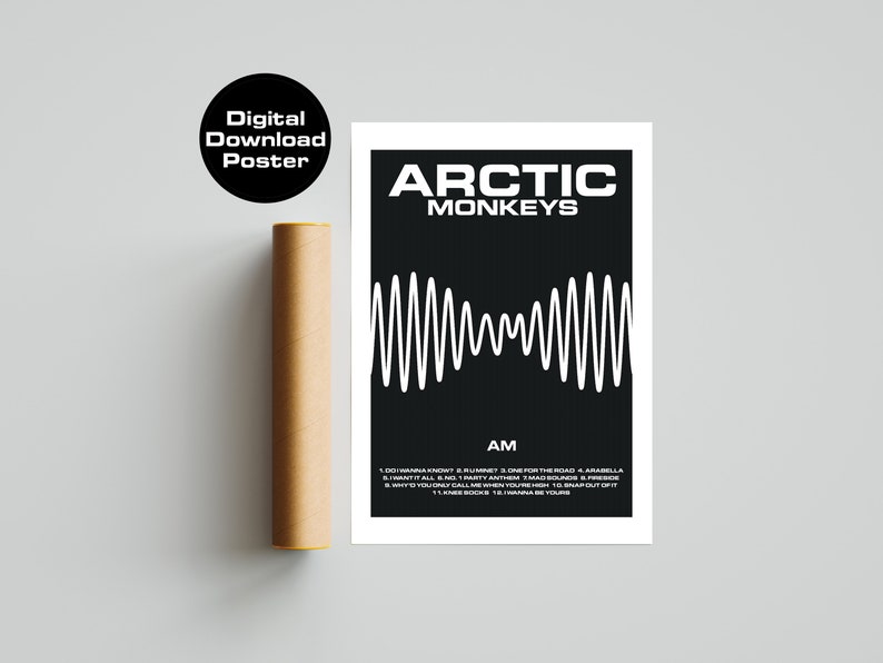 Arctic Monkeys AM 2013 Album Digital Printable Poster Wall Art Dowload