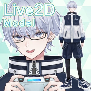 Gamer Boy Vtuber Model Ver.2 | Premade Live2D Model Boy Vtuber | Fully Rigged | Ready to use