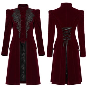Women Vampire's Gothic Lace Warm Winter Jacket - Etsy