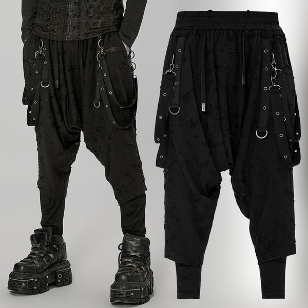 Striped Pirate Drop Crotch Pants