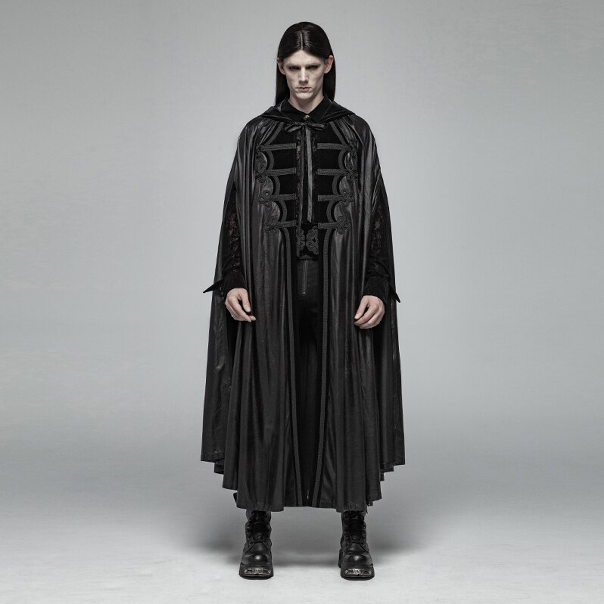Gothic Retro Mystic Haloween Cloak Vampire Hooded Long Cape - Etsy
