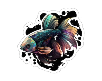 Exotic Betta Fish Vinyl Sticker – Aquatic Decor