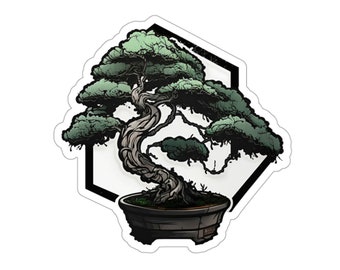 Bonsai - Die-Cut Stickers 3x3