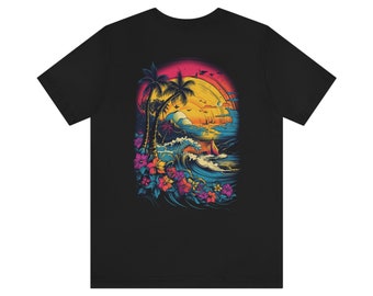 Island Vibe - Short Sleeve Tee Chillin Vibes by SlowStyleDesigns