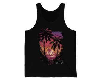 Island Vibin Unisex Jersey Tank top for that Island Feel!