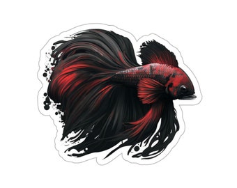 Exotic Betta Fish Vinyl Sticker – Aquatic Car Decal