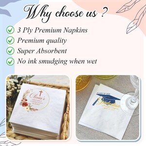 Custom Party Animals Napkins, 1st Birthday Safari Napkins, Zoo Animal Birthday Party Decor, Kids Party Napkins image 9