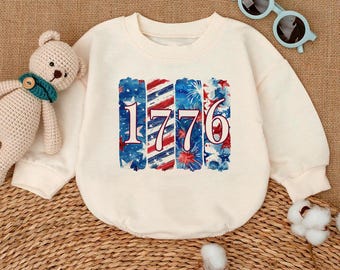 1776 America Baby Romper, Matching Baby Bodysuit, Love USA Baby Bodysuit, Newborn Gift Keepsake, Newborn For Boys Girls, Cute Baby Gift