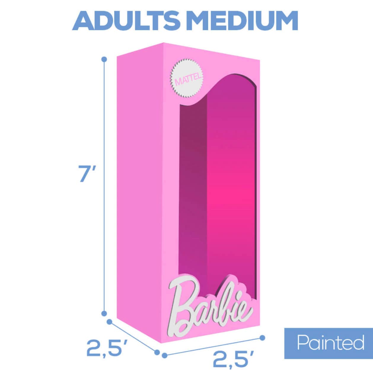 Barbie 3D Box Costume, Pink : : Mode