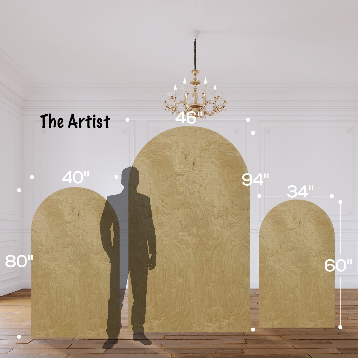 BACKDROP Sets | WOOD PANEL Sets | 3, 5, and 7 Piece Sets | Collapsible | Free Shipping