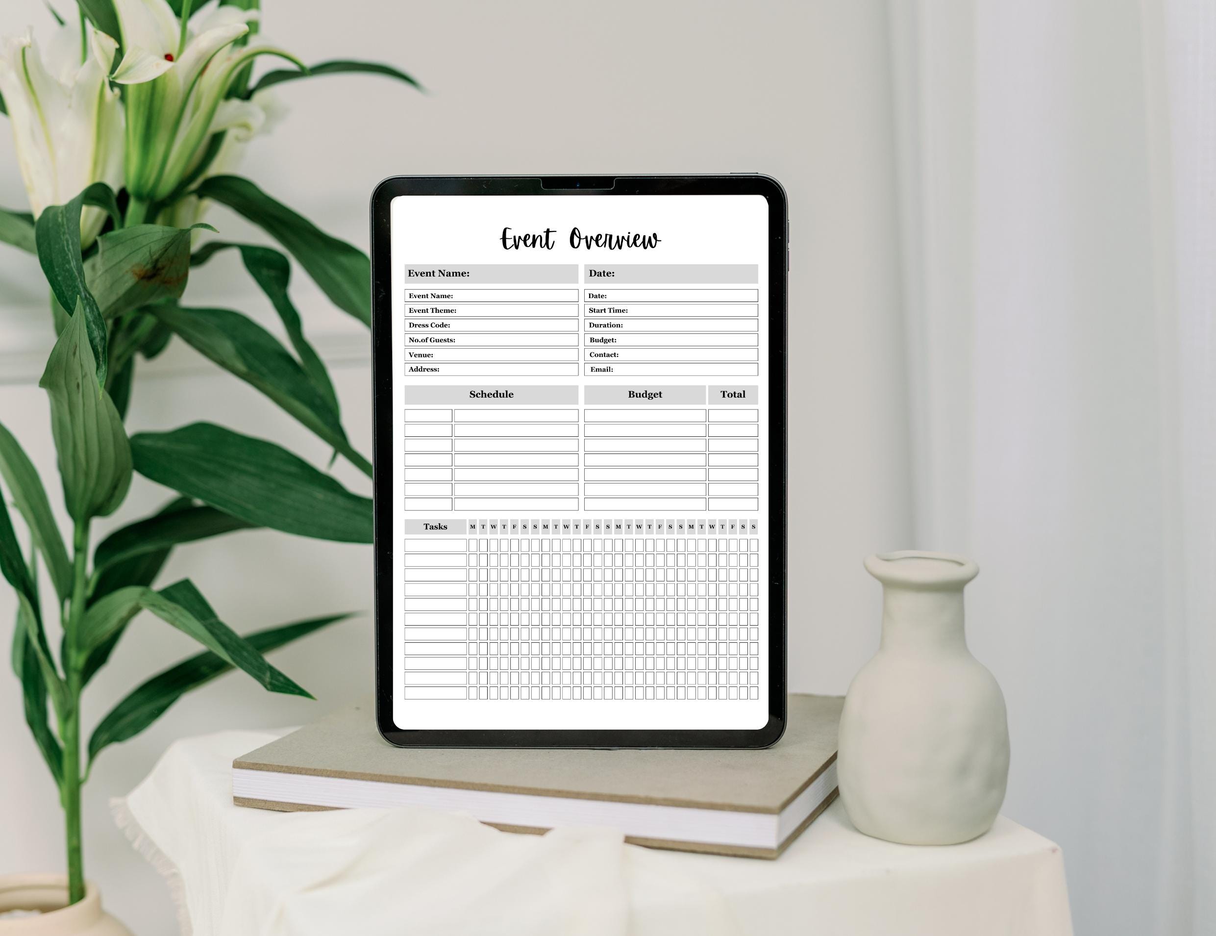Event Planner EDITABLE, Plan Events, Event Notes, Party, Tracker, Event ...