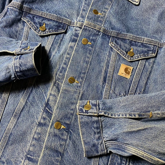 90’s Blue Denim Carhartt - image 4