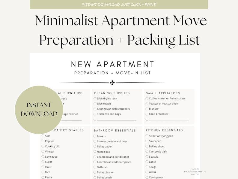 Thumbnail for Minimalist Moving Checklist For Small Apartment Minimalists