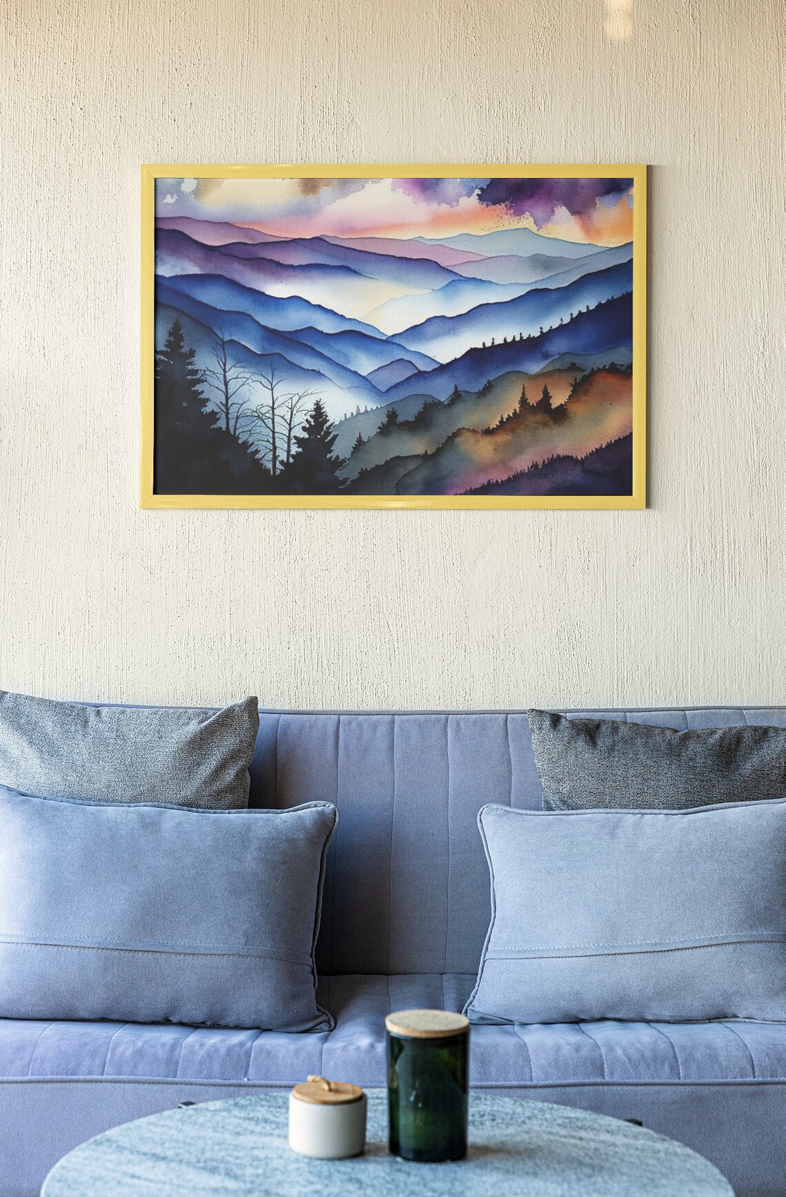 Blue Ridge Mountain Art Cabin Wall Art Blue Ridge Mountain Etsy
