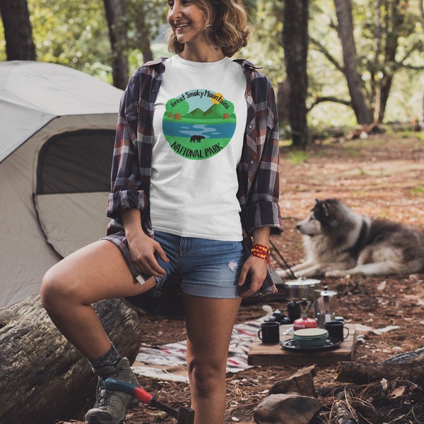 Great Smoky Mountains National Park  Softstyle T-Shirt - Gatlinburg, TN, Cherokee, NC, Cades Cove