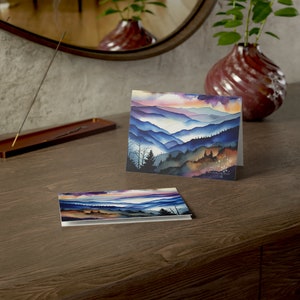 Blue Ridge Mountains Traditional Christmas Cards (with envelopes) - "Merry Christmas from the Blue Ridge Mountains" (10,30,50 count)
