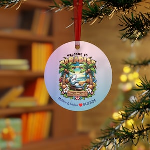 Key West Christmas Ornament, Custom Key West Gift, Personalized Anniversary Gift, Personalized Wedding Gift, Custom Engagement Gift